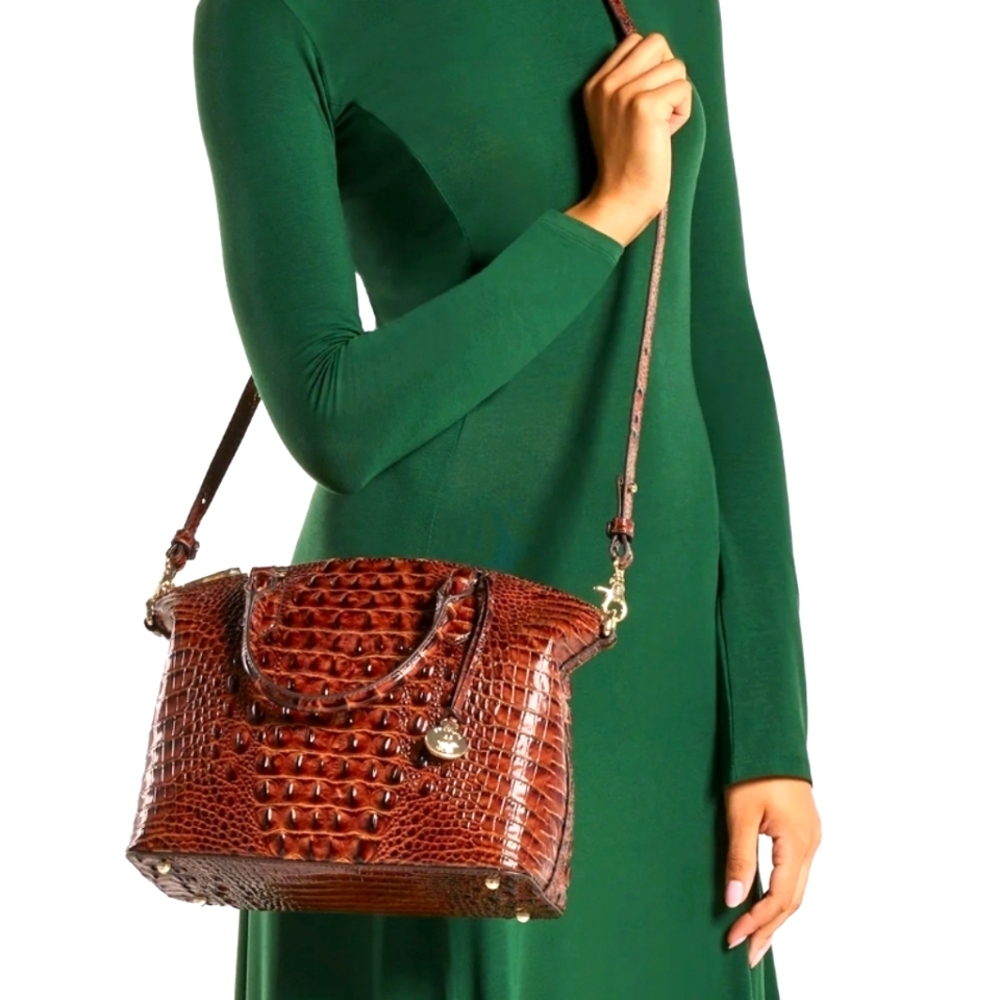 Brahmin Duxbury Satchel (Heat Brasillia) - Picture 7 of 8